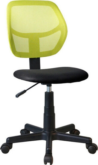 Dětské židle - Tempo Kondela Otočná židle MESH - zelená / černá + kupón KONDELA10 na okamžitou slevu 3% (kupón uplatníte v košíku)