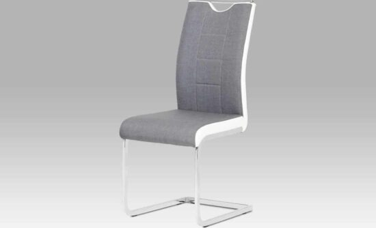 Jídelní židle - Autronic Jídelní židle DCL-410 BR2 - hnědá látka + hnědá koženka