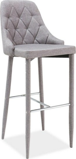 Barové židle - Casarredo Barová čalouněná židle TRIX H-1 šedá