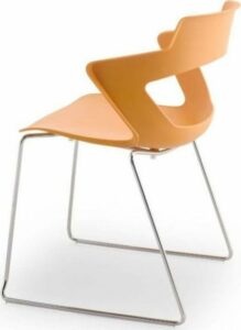 Konferenční - Antares Konferenční židle 2160/S PC Aoki - nečalouněná Oranžová PANTONE 150C