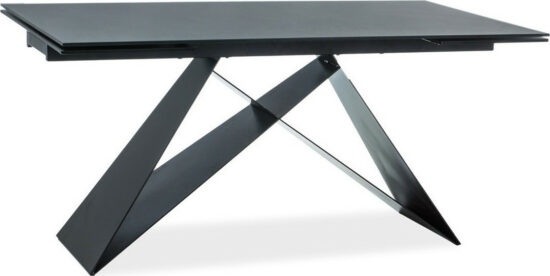 Jídelní stoly - Casarredo Jídelní stůl rozkládací WESTIN černá/černý mat