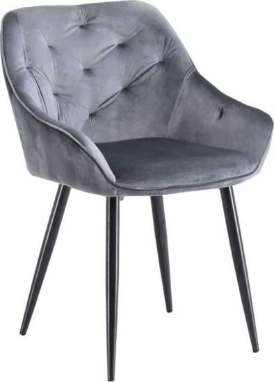 Polokřesla (židle s područkami) - Halmar Jídelní křeslo K487 - šedé