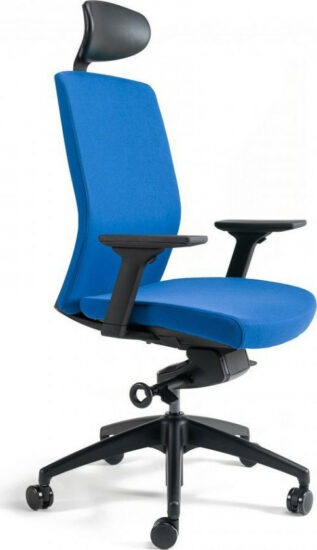 Kancelářské židle - Office Pro Kancelářská židle J2 SP černý plast - tmavě modrá 211