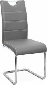 Jídelní židle - Tempo Kondela Jídelní židle ABIRA - světle šedá ekokůže + kupón KONDELA10 na okamžitou slevu 3% (kupón uplatníte v košíku)