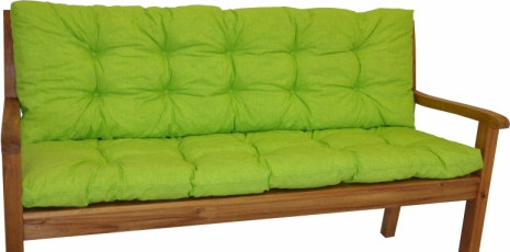 Podušky na lavice - Axin Trading Polstr na zahradní lavičku 120 cm - světle zelený melír