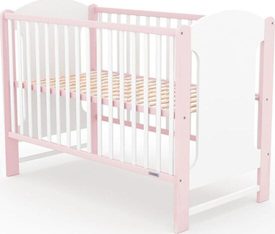 Dětské postýlky - NEW BABY Dětská postýlka New Baby ELSA bílo-růžová