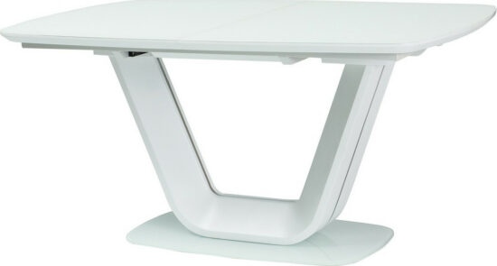Jídelní stoly - Casarredo Jídelní stůl rozkládací 140x90 ARMANI bílý