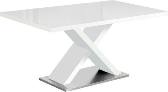 Jídelní stoly - Tempo Kondela Jídelní stůl FARNEL - bílá s vysokým leskem HG + kupón KONDELA10 na okamžitou slevu 3% (kupón uplatníte v košíku)