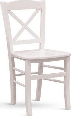 Jídelní židle - Stima Dřevěná židle Clayton - masiv bílá