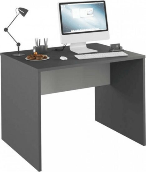 Psací - Tempo Kondela PC stůl RIOMA NEW TYP 12 - grafit / bílá + kupón KONDELA10 na okamžitou slevu 3% (kupón uplatníte v košíku)