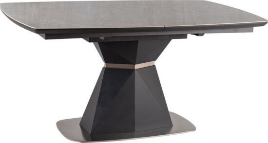 Jídelní stoly - Casarredo Jídelní stůl CORTEZ rozkládací - šedá antracit/mramor
