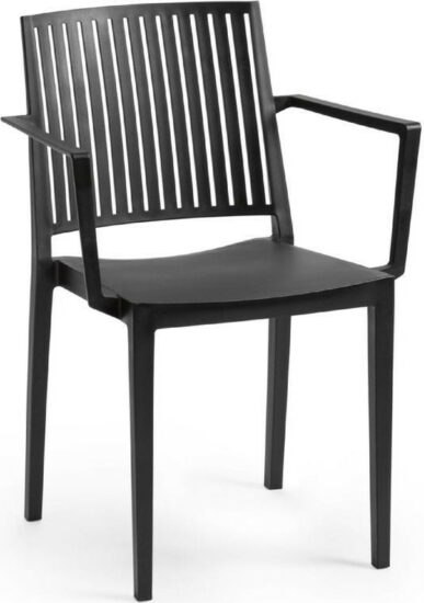 Zahradní židle a křesla - Rojaplast Křeslo BARS ARMCHAIR - černá