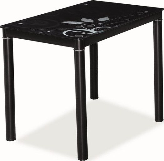 Jídelní stoly - Casarredo Jídelní stůl DAMAR 80x60 černý