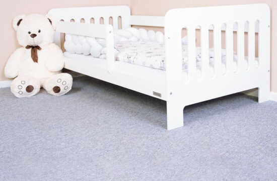 Jednolůžka - NEW BABY Dětská postel se zábranou New Baby ERIK 160x80 cm bílá