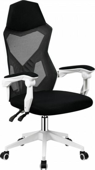 Kancelářské židle - Tempo Kondela Herní křeslo YOKO - černá / bílá + kupón KONDELA10 na okamžitou slevu 3% (kupón uplatníte v košíku)