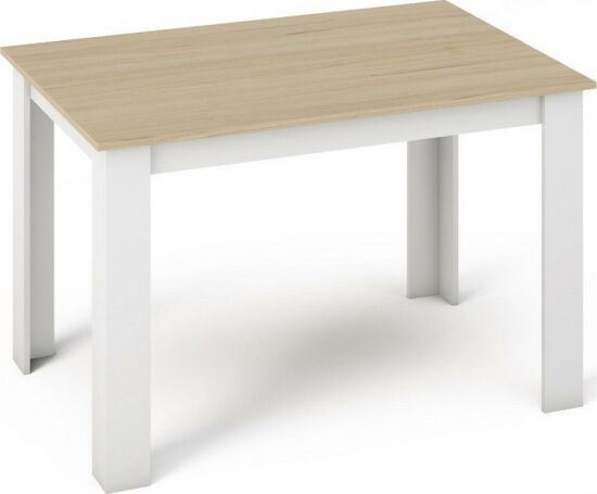 Jídelní stoly - Casarredo Jídelní stůl MANGA 120x80 sonoma/bílá