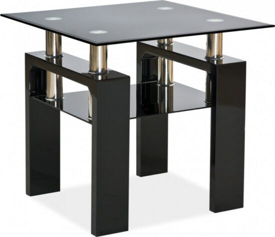 Konferenční stolky - Casarredo Konferenční stolek LISA D černý
