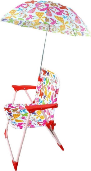 Dětské židle - bHome Dětská campingová židlička Motýlci ZLBH1204
