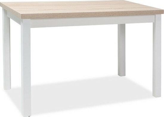 Jídelní stoly - Casarredo Jídelní stůl ADAM 100x60 dub sonoma/bílá mat