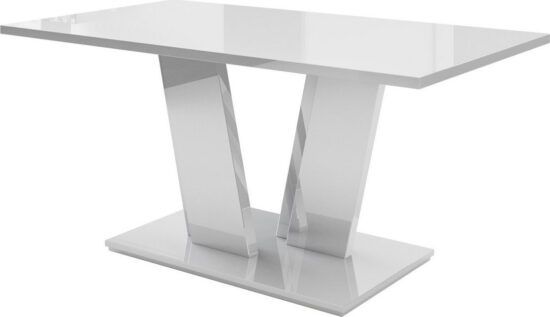 Jídelní stoly - Casarredo Jídelní stůl TROYA bílá lesk