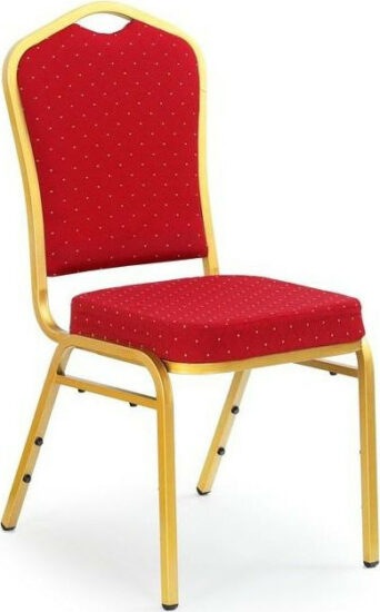 Konferenční - Halmar Jednací židle K66 Červená/zlatá