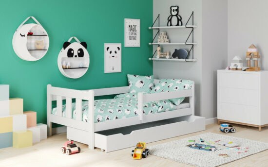 Dětské postele - Halmar Jednolůžková postel MARINELLA 80x1 - bílá