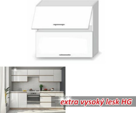 Line white - Tempo Kondela Kuchyňská skříňka LINE WHITE G80 U + kupón KONDELA10 na okamžitou slevu 3% (kupón uplatníte v košíku)