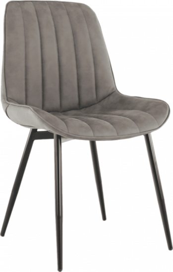 Jídelní židle - Tempo Kondela Židle HAZAL - světle šedá/černá + kupón KONDELA10 na okamžitou slevu 3% (kupón uplatníte v košíku)