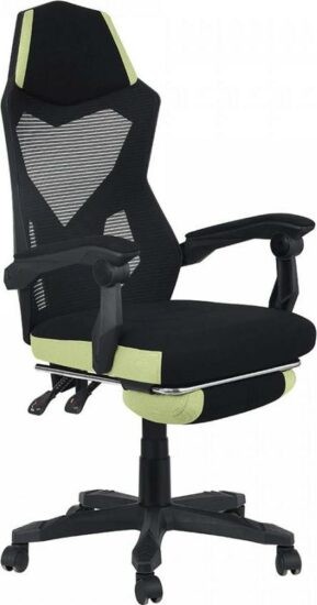 Herní židle - Tempo Kondela Kancelářské / herní křeslo Jorik - černá / zelená + kupón KONDELA10 na okamžitou slevu 3% (kupón uplatníte v košíku)