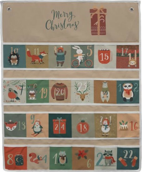 Vánoční textil - Butter Kings Adventní kalendář celebrating animals