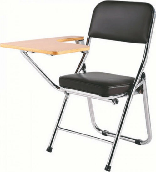 Konferenční - Tempo Kondela Židle s deskou na psaní TEKER - černá/přírodní + kupón KONDELA10 na okamžitou slevu 3% (kupón uplatníte v košíku)