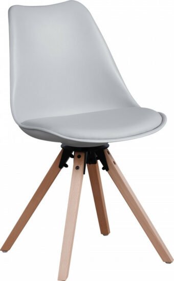 Jídelní židle - Tempo Kondela Stylová otočná židle ETOSA - světlešedá + kupón KONDELA10 na okamžitou slevu 3% (kupón uplatníte v košíku)