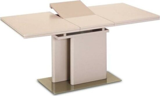 Jídelní stoly - Tempo Kondela Jídelní rozkládací stůl VIRAT - capuccino extra vysoký lesk + kupón KONDELA10 na okamžitou slevu 3% (kupón uplatníte v košíku)