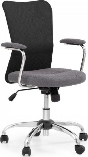 Dětské židle - Halmar Studentská židle ANDY - šedá/černá