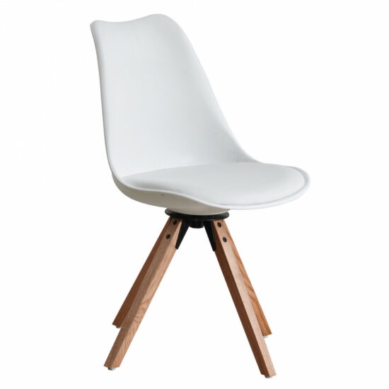 Jídelní židle - Tempo Kondela Stylová otočná židle ETOSA - bílá + kupón KONDELA10 na okamžitou slevu 3% (kupón uplatníte v košíku)