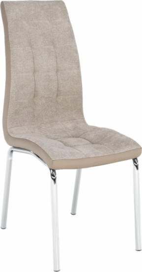 Jídelní židle - Tempo Kondela Jídelní židle GERDA NEW - béžová / chrom + kupón KONDELA10 na okamžitou slevu 3% (kupón uplatníte v košíku)