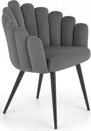 Polokřesla (židle s područkami) - Halmar Jídelní polokřeslo K410 - šedé