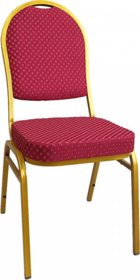 Jídelní židle - Tempo Kondela Židle JEFF 3 NEW - červená/zlatý nátěr + kupón KONDELA10 na okamžitou slevu 3% (kupón uplatníte v košíku)