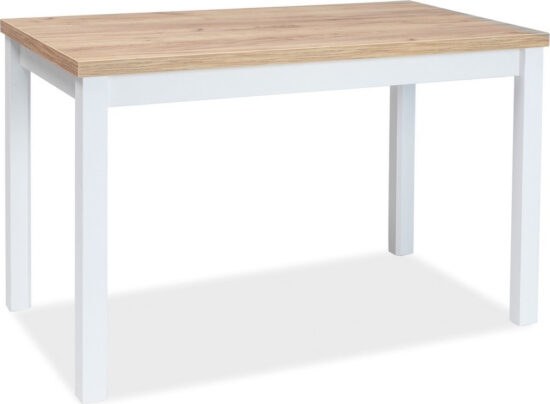 Jídelní stoly - Casarredo Jídelní stůl ADAM 100x60 dub zlatý craft/bílá mat