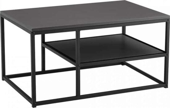 Konferenční stolky - Tempo Kondela Konferenční stolek BARMIO - grafitová / černá + kupón KONDELA10 na okamžitou slevu 3% (kupón uplatníte v košíku)