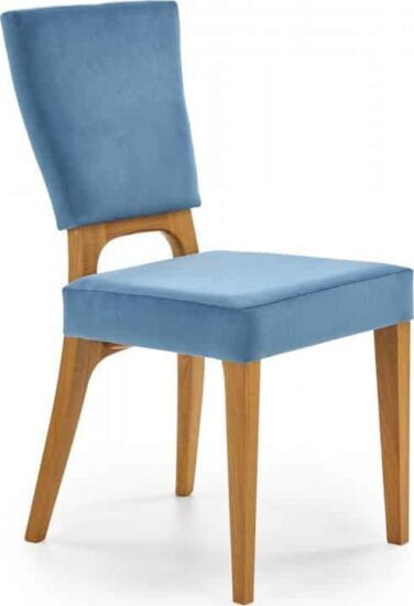 Jídelní židle - Halmar Jídelní židle WENANTY - dub medový/modrá
