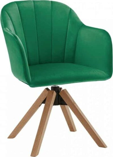 Polokřesla (židle s područkami) - Tempo Kondela Otočné křeslo DALIO - smaragdové + kupón KONDELA10 na okamžitou slevu 3% (kupón uplatníte v košíku)