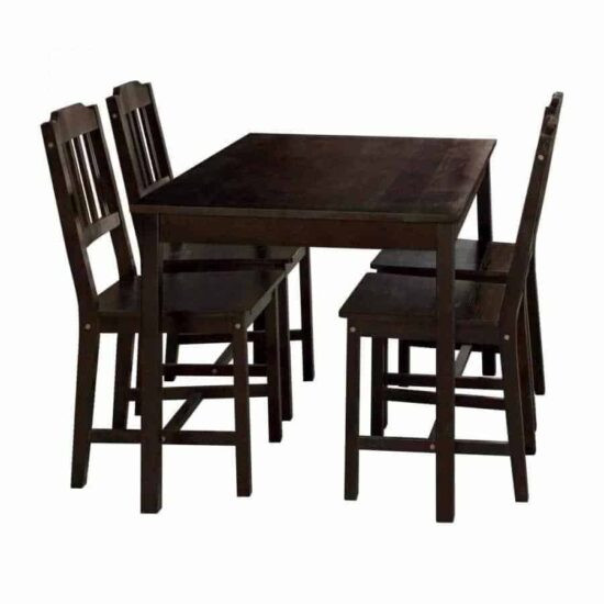 Jídelní sety 4+1 - Idea Stůl + 4 židle 8849 tmavohnědý lak