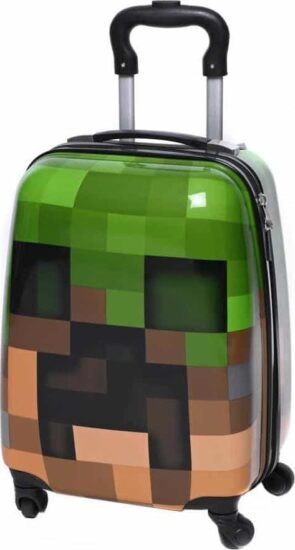 Dětské kufry na kolečkách - bHome Dětský cestovní kufr Minecraft Pixel 29l KFBH1271