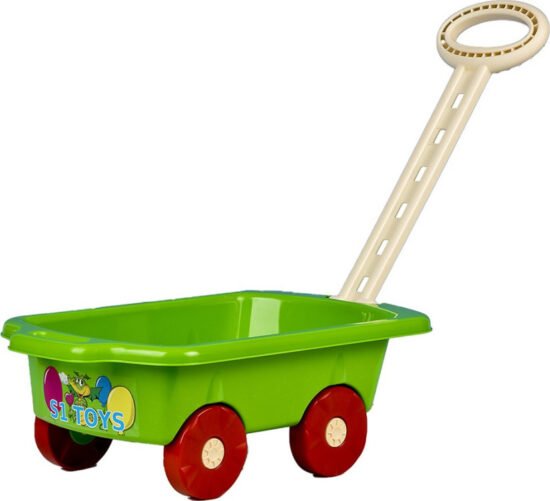 Hračky na zahradu - BAYO Dětský vozík Vlečka zelený