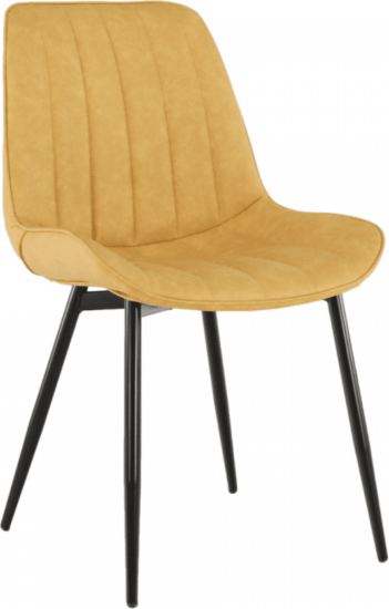 Jídelní židle - Tempo Kondela Židle HAZAL - žlutá/černá + kupón KONDELA10 na okamžitou slevu 3% (kupón uplatníte v košíku)