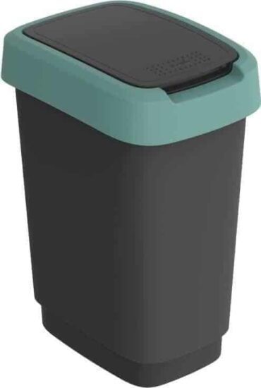 Odpadkové koše - ROTHO TWIST odpadkový koš 10L - zelený