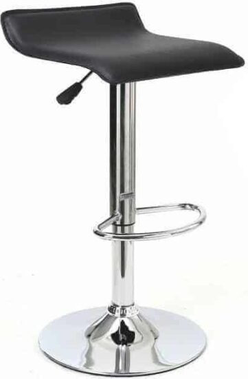 Barové židle - Tempo Kondela Barová židle LARIA NEW - eko kůže černá/chrom + kupón KONDELA10 na okamžitou slevu 3% (kupón uplatníte v košíku)